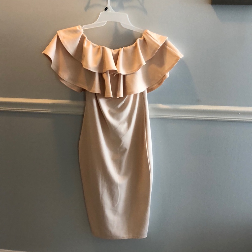 Maternity off shoulder midi dress